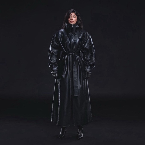 ✨ NWT SMALL KHY LEATHER TRENCH COAT - MY LAST ONE IN STOCK !!! ✨ - Picture 8 of 11